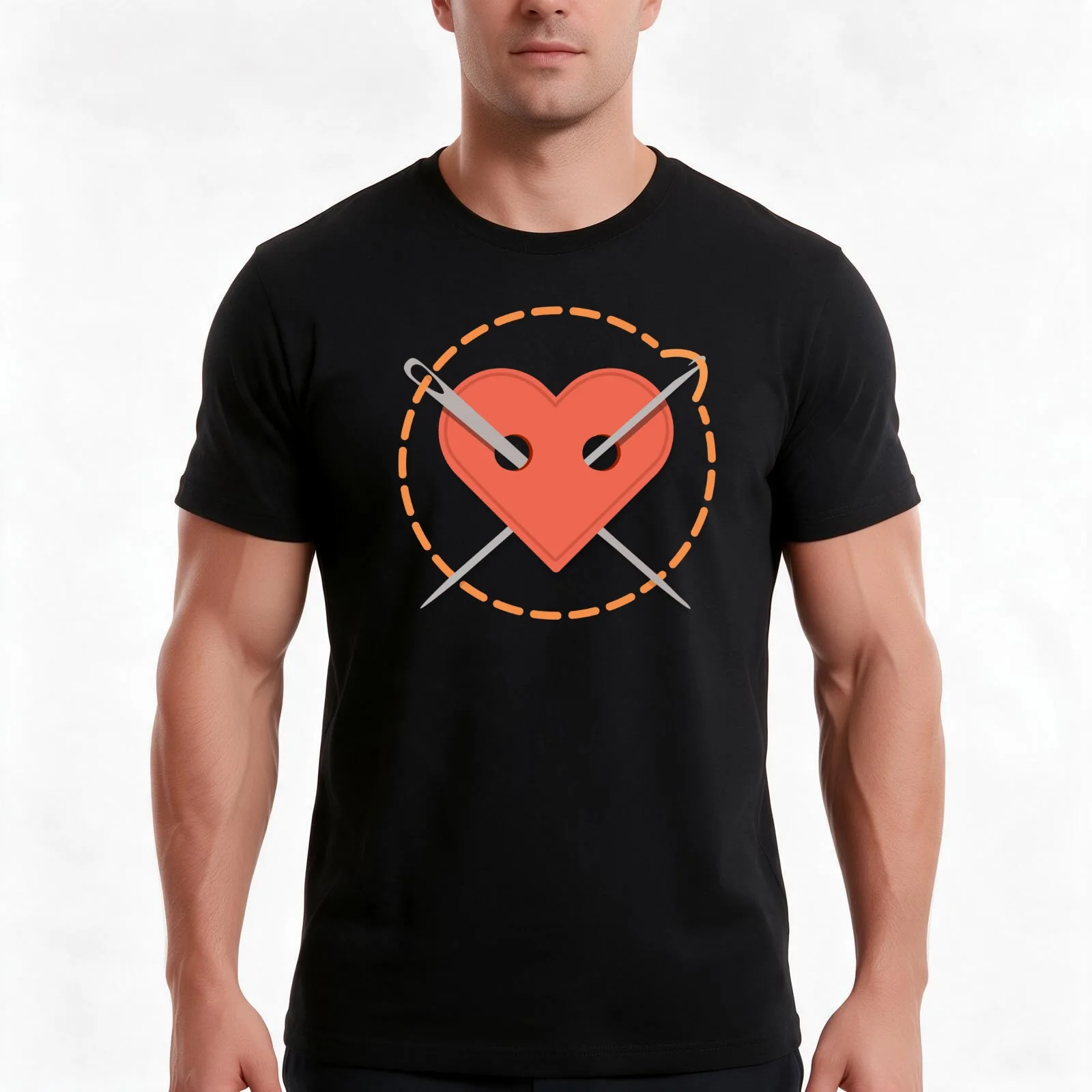 Craft Love T-Shirt, Summer Casual Cotton Tee, Oversized Streetwear Tops, Vintage Graphic Print, Loose Fit Short Sleeve