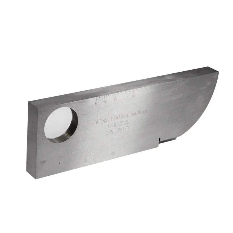 

In stockStandard Carbon Steel /Stainless Steel/Aluminum UT Calibration Block Metric IIW/V1/A2 Block