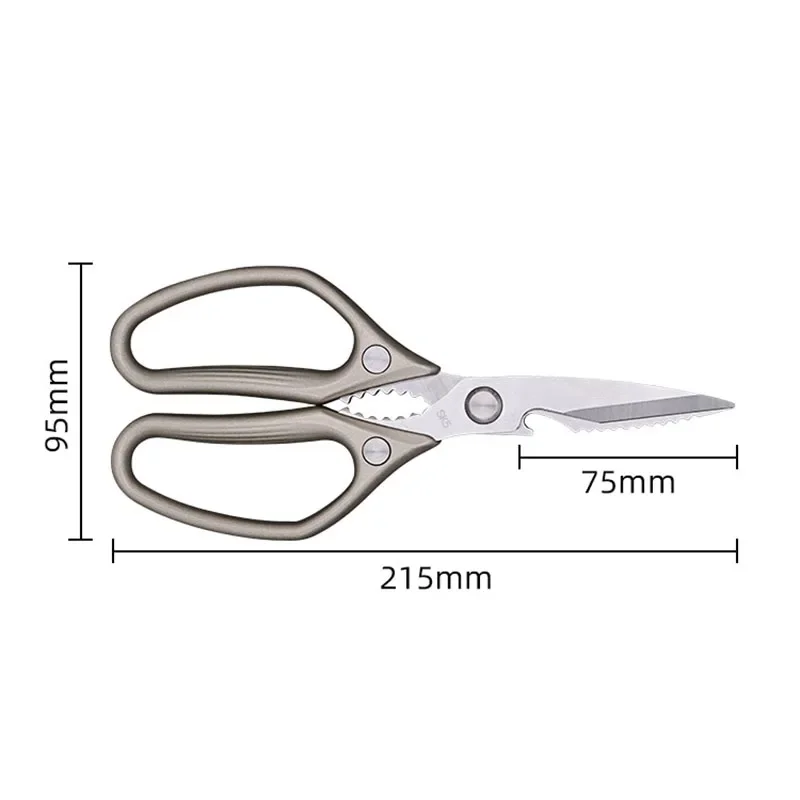 알루미늄 합금 손잡이 스테인리스 스틸 날카로운 칼날 야채 생선 닭 뼈 주방 가위, 가정용 수공구 액세서리