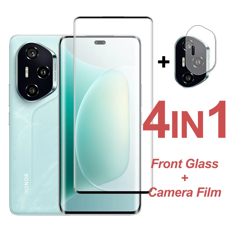 For Honor 300 Pro Glass Screen Protector Full Cover Curved Tempered Glass Protective Phone Camera Lens Film For Honor 300 Ultra