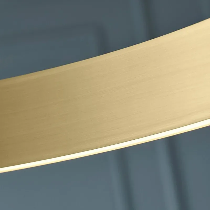 LED Chandelier Light Round Rings Style Modern Study Dining Room Island Bedroom Hanging Lamp Gold Restaurant Kitchen Bar Fixtures