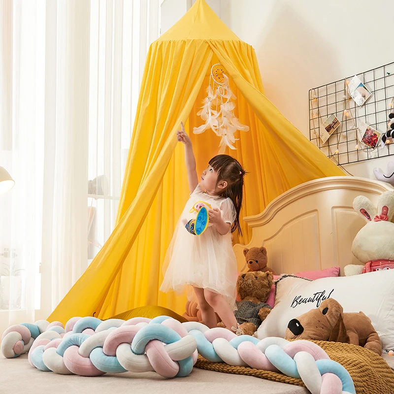 

Kids Mosquito Net Baby Crib Curtain Hanging Tent Girl Princess Home Decoration Living Room Bedroom Corner Bed Decor Big Size