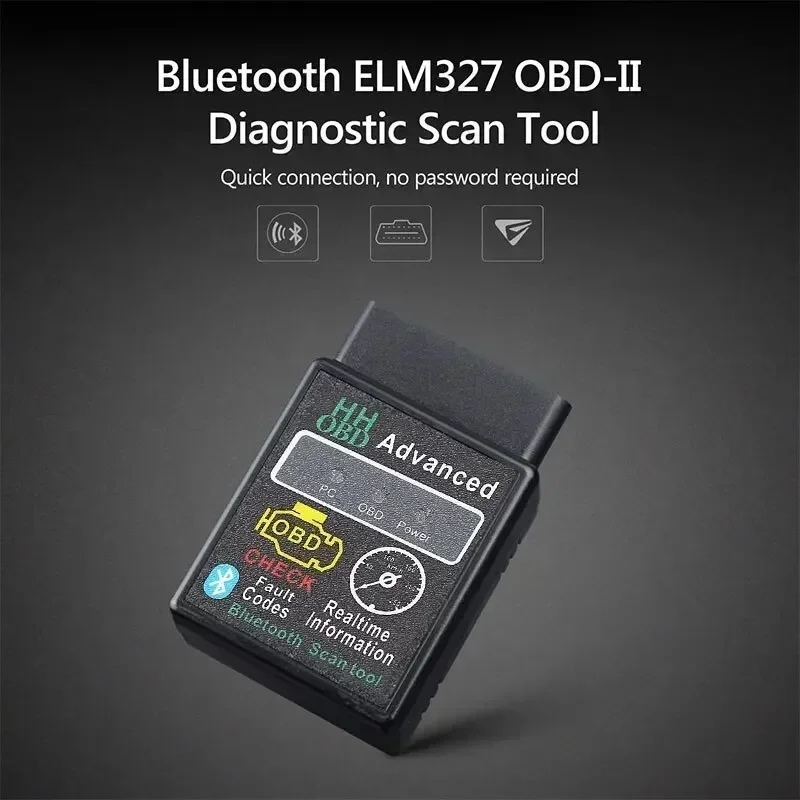 

Bluetooth V1.5 Mini Elm327 OBD2 сканер-считыватель кодов, диагностический инструмент