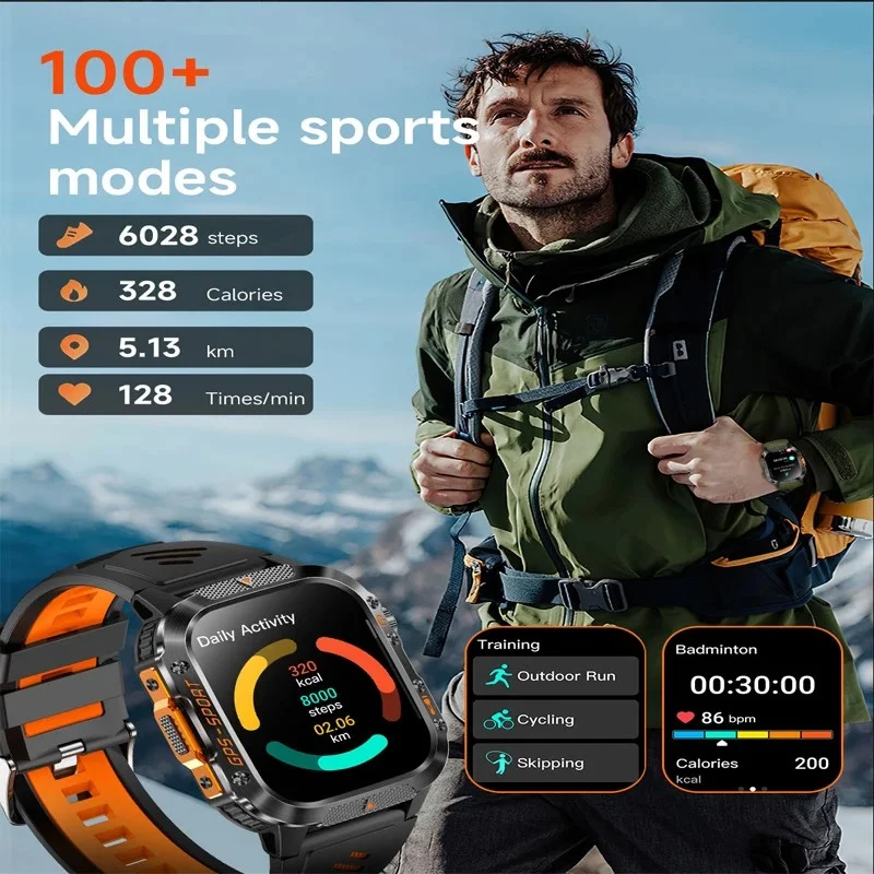 2025 الرياضة لتحديد المواقع ساعة ذكية رجل امرأة في الهواء الطلق مقاوم للماء Smartwatch لتحديد المواقع جهاز تعقب للياقة البدنية لشاومي هواوي آيفون 16 17