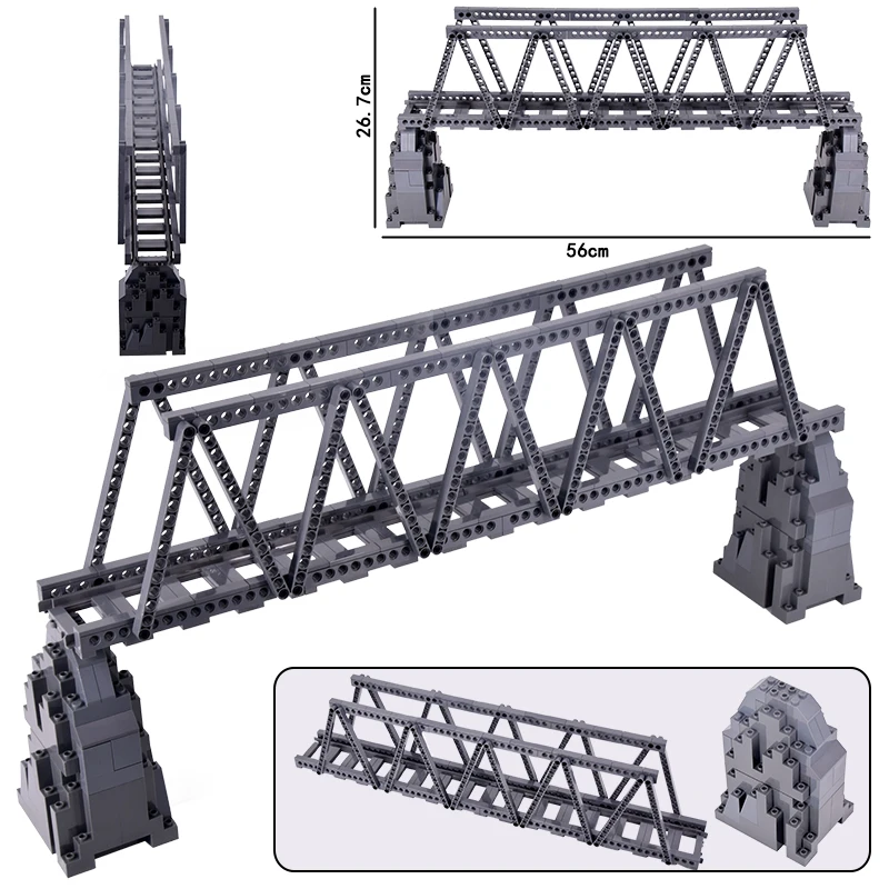 Stadstreinen Flexibele rails Gevorkte rechte gebogen zachte rails Spoorschakelaar Bouwsteenbakstenen Kinderen DIY Technisch creatief speelgoed