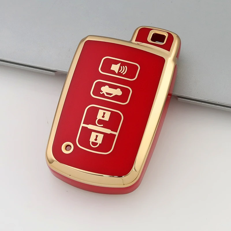 4 Buttons TPU Car Key Case for Toyota Prius Plus Auris Avalon Verso Rav 4 Corolla 2013 Yaris Hybrid Remote Protector