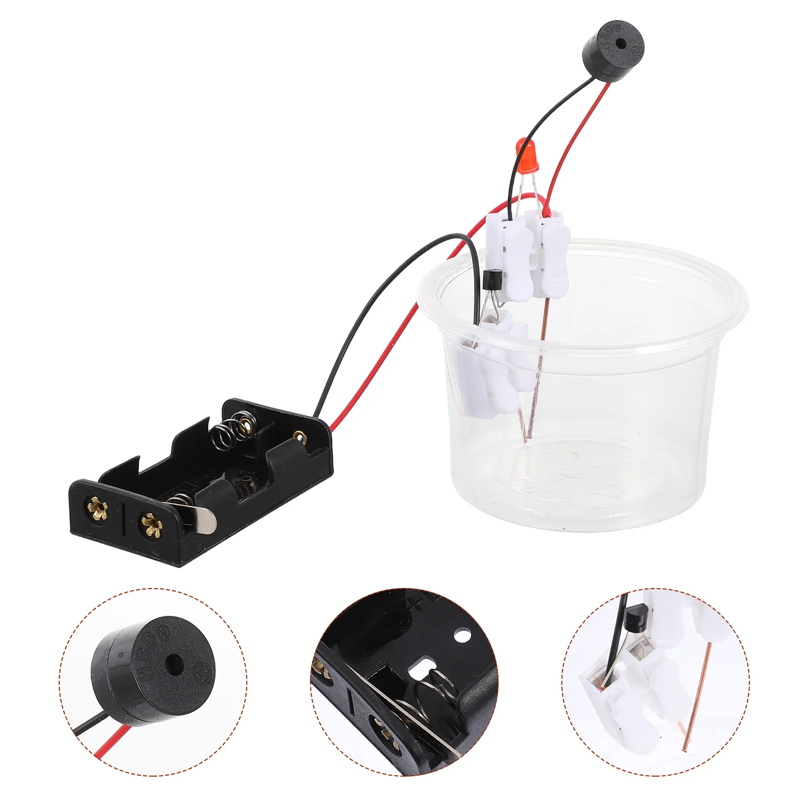 

1 Set Water Level Alarm Stem Science Kit Physics Experiment Educational For Kids Diy Electricity Learning Construction Water