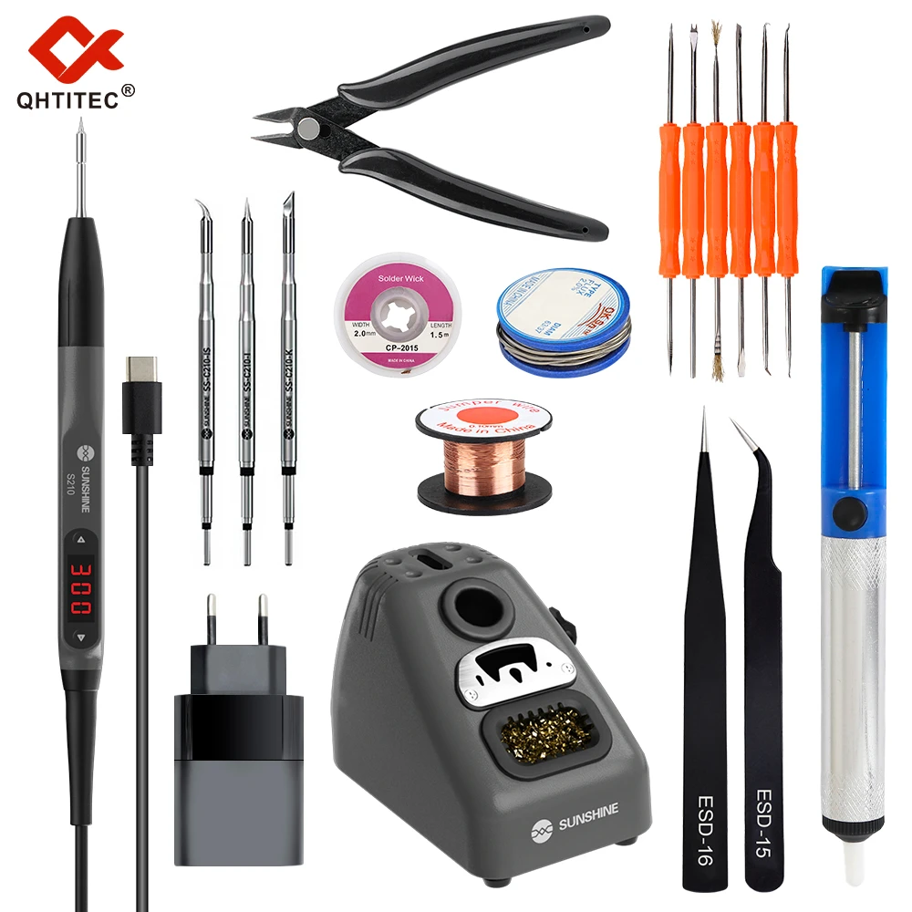 Jcd S210 110W High Power Smart Draagbare Soldeerstation Verstelbare Temperatuur Soldeerbout Rework Reparatie Tools