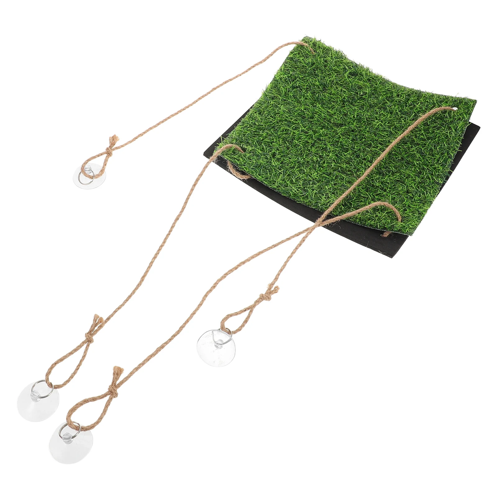 

1pcs Hammock Bird Grass Swing Mat Small Parrot Artificial Turf Bearded Dragon Cockatiel Toys Lizard Bed Toy Birds Perch Basking
