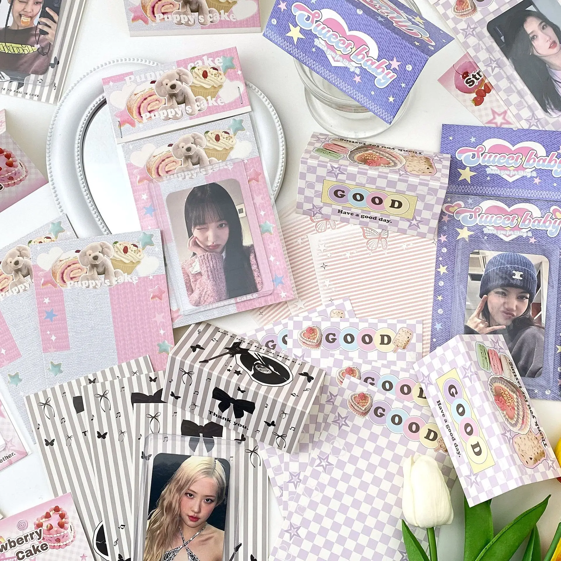 

5 наборов/упаковка, набор карт для упаковки с мультяшным рисунком