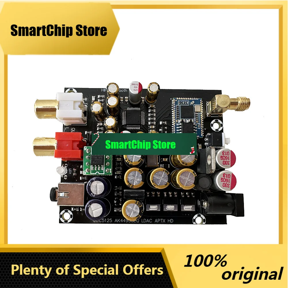 SmCpQcc3084+ak4493seq 5.4 Receiver Decode Module Opa2604 Op Amp Ldac Aptx 24bit-96k Decoding