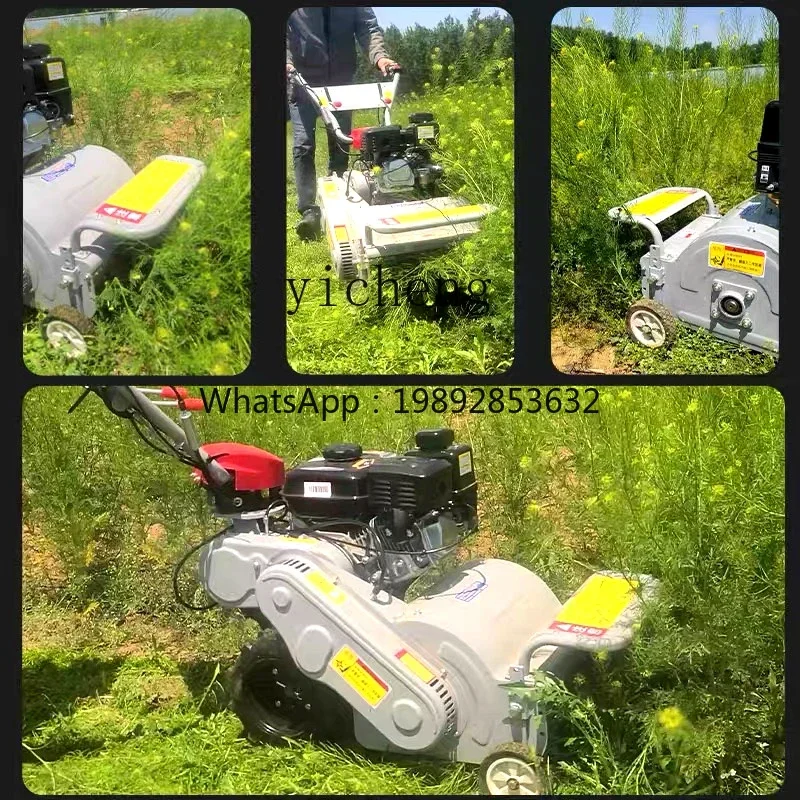 TQH الزراعية جزازة العشب الصغيرة بستان قص العشب الديزل ذاتية الدفع آلة إرجاع العشب كسارة القش