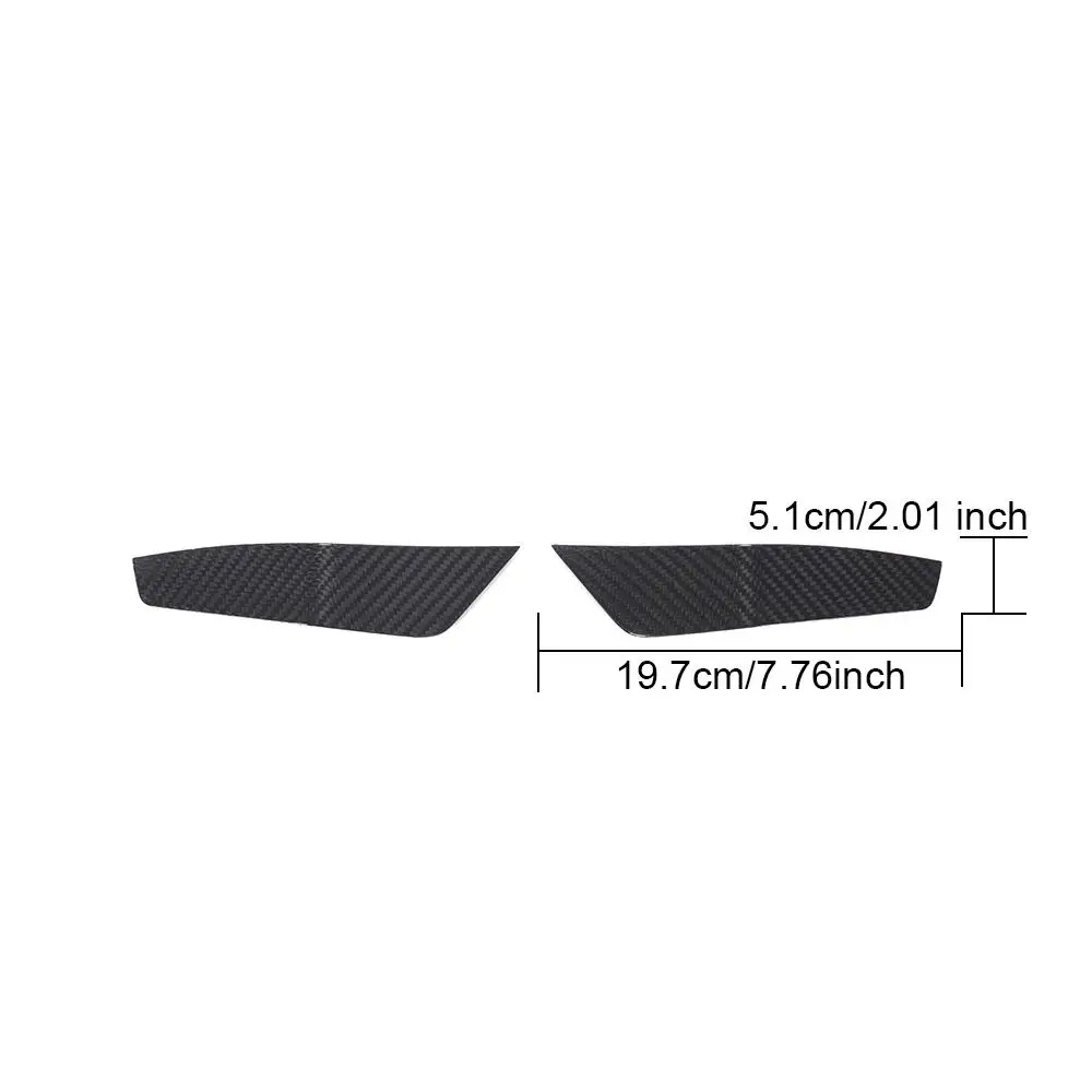 Prepreg Dry Carbon Car Front Bumper Canards for Audi RS6 RS7 C8 Sportback 2020 2021 Car Front Flaps Air Vent Splitter Fins - view 4