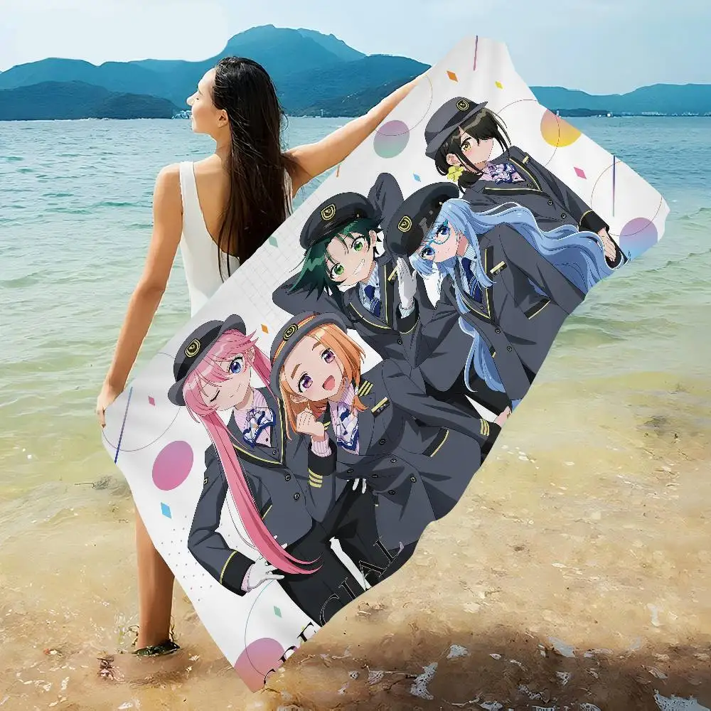 The S-Shiunji Family Children Anime Beach Swimming Towel Soft Absorbent Washcloth Children's Gifts for Kids Travel Camping Gym