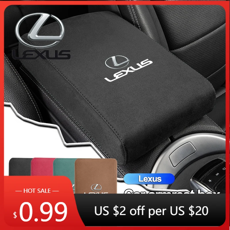 

Interior Stickers Car Armrest Box Heighten Mat Suede Hand Pad For Lexus RX300 IS200 IS250 ES350 Ct200h UX250h NX300h RX350 ES300