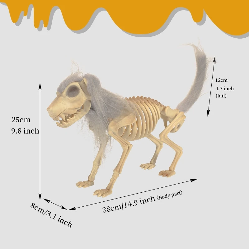 

Halloween Dog Animal Skeleton Fur Skeleton Animal Activity Skeleton Party Decoration Bar Ghost Party Decoration Ornament New