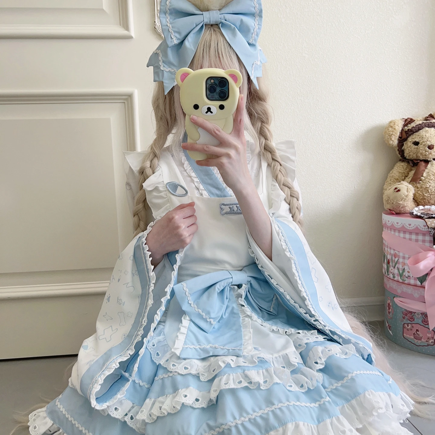 Japanese Korea Fashion Original Design Lolita Dress Cute And Trendy Maid Dress Summer Autumn Daily Clothing Tea Party Girl Suit