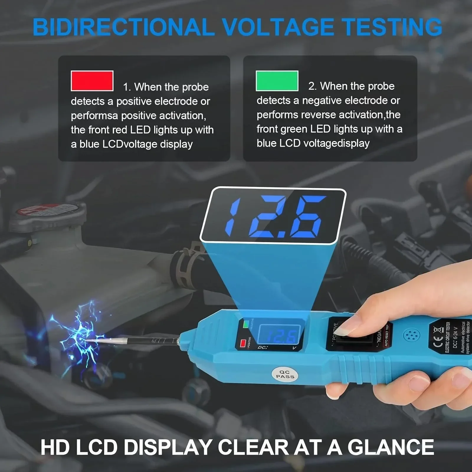 Herramienta de Diagnóstico Automotriz, Localizador de Cortocircuitos y Circuitos Abiertos, Rastreador de Cables Digital, Probador de Disyuntores Eléctricos para Automóviles, Dispositivo Profesional de Diagnóstico de Puntos de Ruptura para Reparación y Mantenimiento del Sistema Eléctrico de Camiones y Vehículos