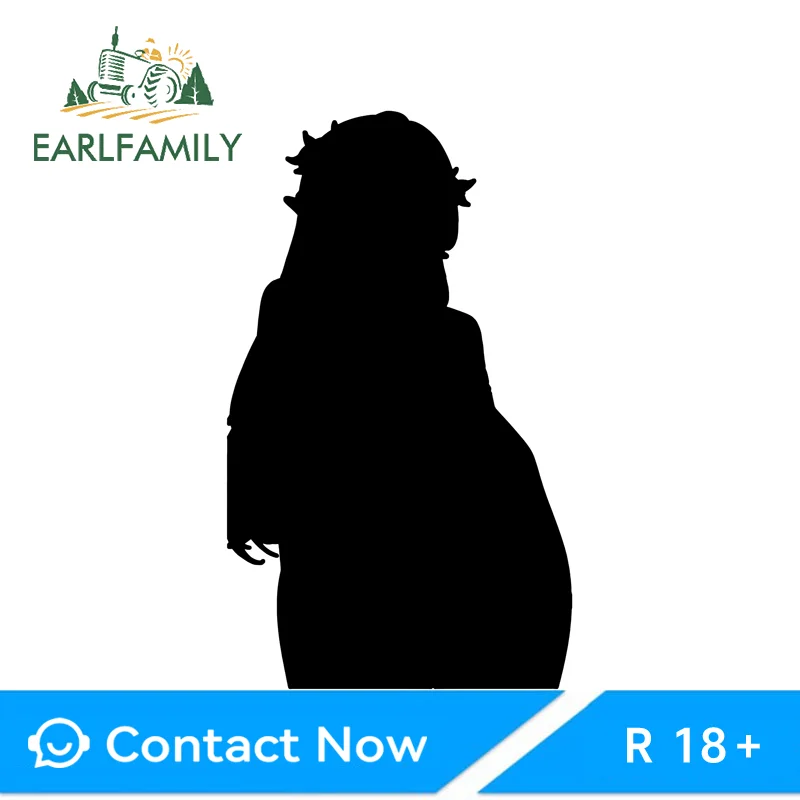 

EARLFAMILY Cute Wuthering Waves Cartethyia Motorcycle Stickers Elf Ears Skateboard Decal PVC All Types of Vehicles Windshield