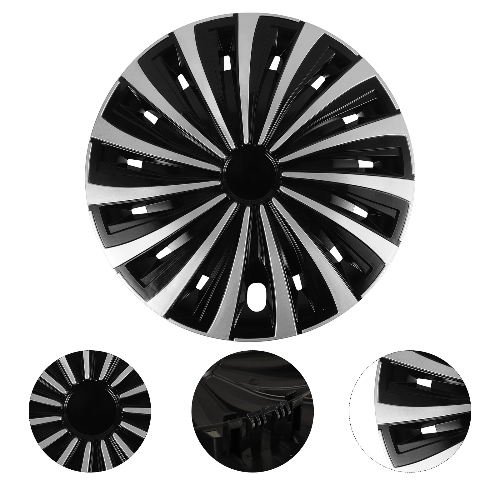 

Universal 12 Decorative Hubcaps Decorative Plastic Rim Automotive Hub Caps Covers Steel Ring Wheel Caps Automotive Hubcaps