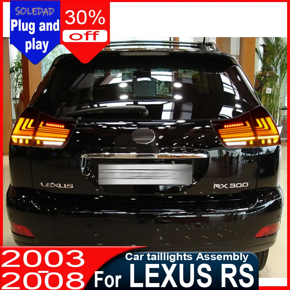 

Задний фонарь для Lexus RX 2003-2008 RX330 RX350 RX400h: габаритный огонь, стоп-сигнал, задний ход, динамический указатель поворота