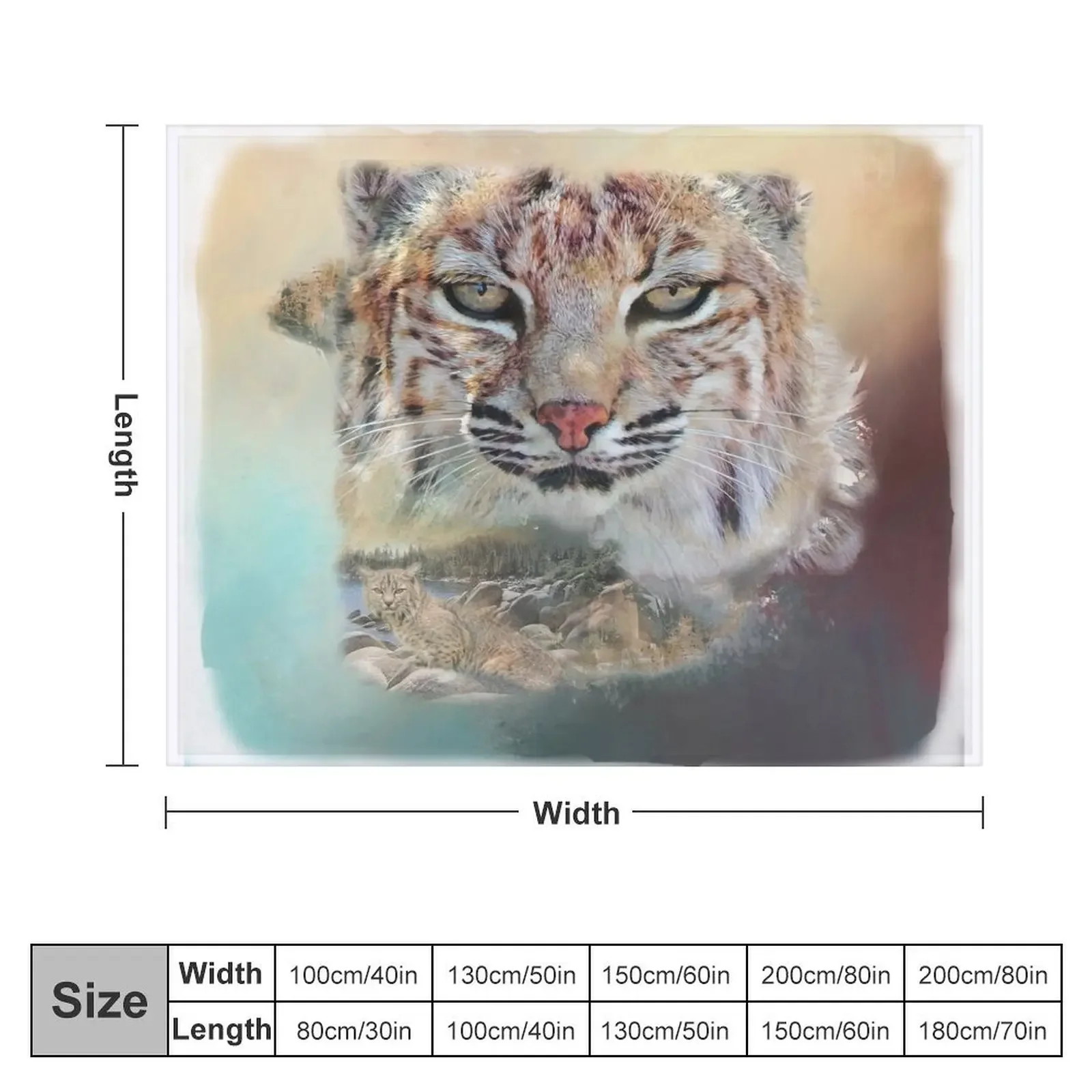 Bobcat Throw Blanket anime blankets and throws Fashion Sofas Blankets For Sofas Blankets