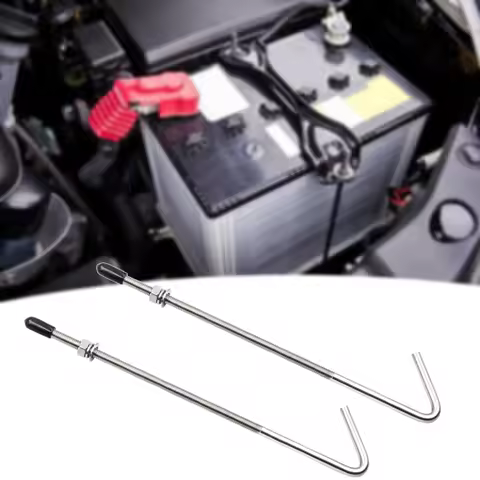 J Hook Battery Hold Down Bolts 10 inch Easy to Install Battery Hold Down Bracket 304 Stainless Steel Secure The Car Battery