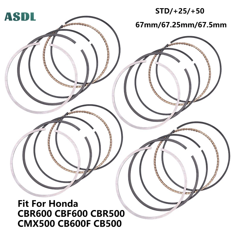 

STD 67mm Motorcycle Engine Piston Ring Set For HONDA CBR600 CBR 600 F4 1999 2000 CBR600 F4I 2001-2006 CBR600RR F5 03-06 1pc/4pc