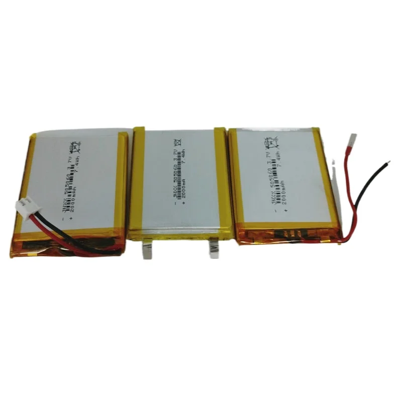 505060 3.7 فولت 2000 مللي أمبير ليثيوم بوليمر ليثيوم بو ليثيوم أيون بطارية قابلة للشحن للهاتف البيني سمّاعات بلوتوث المساعد الشخصي الرقمي POS GPS Explay M43HD
