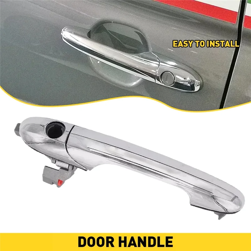 

A80X-Хромированная внешняя ручка левой передней двери водителя для Fiat 500 735485875, 735451697,68069943AB внешняя ручка двери