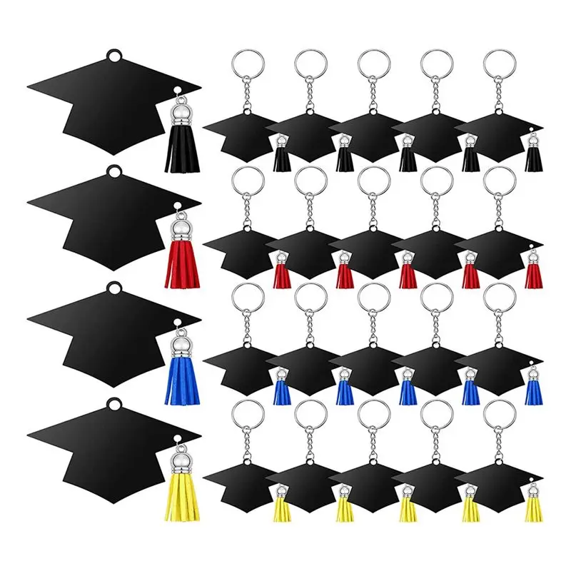ABWZ-Charm Keychain Pendants Tassels Keychain Graduation Cap Party Favor Class Of 2023 Graduation Gifts