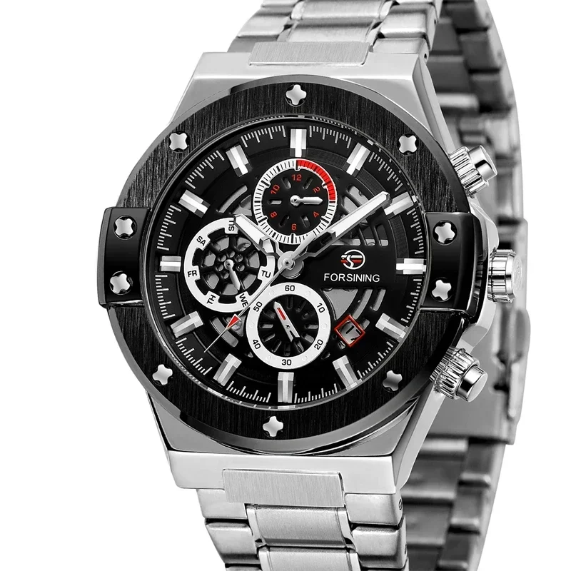 4130 Fully Automatic Mechanical Movement WatchFashion Top Brand Winner Mens Watches Luxury Skeleton Clock Man Classic Sport Watc