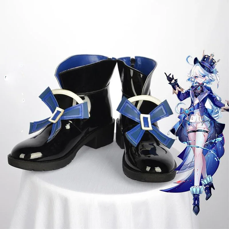 Furina De Fontaine Cosplay Shoes Costume Anime Genshin Impact Focalors Fontaine Fkarus Halloween Party for Women Girls