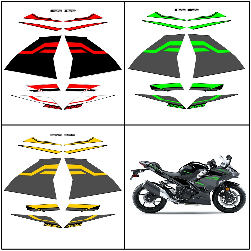 

For KAWASAKI NINJA400 ninja 400 2018-2022 2018 2019 2020 2022 Ninja Motorcycle Accessories Fairing Sticker Whole Car Sticker Kit