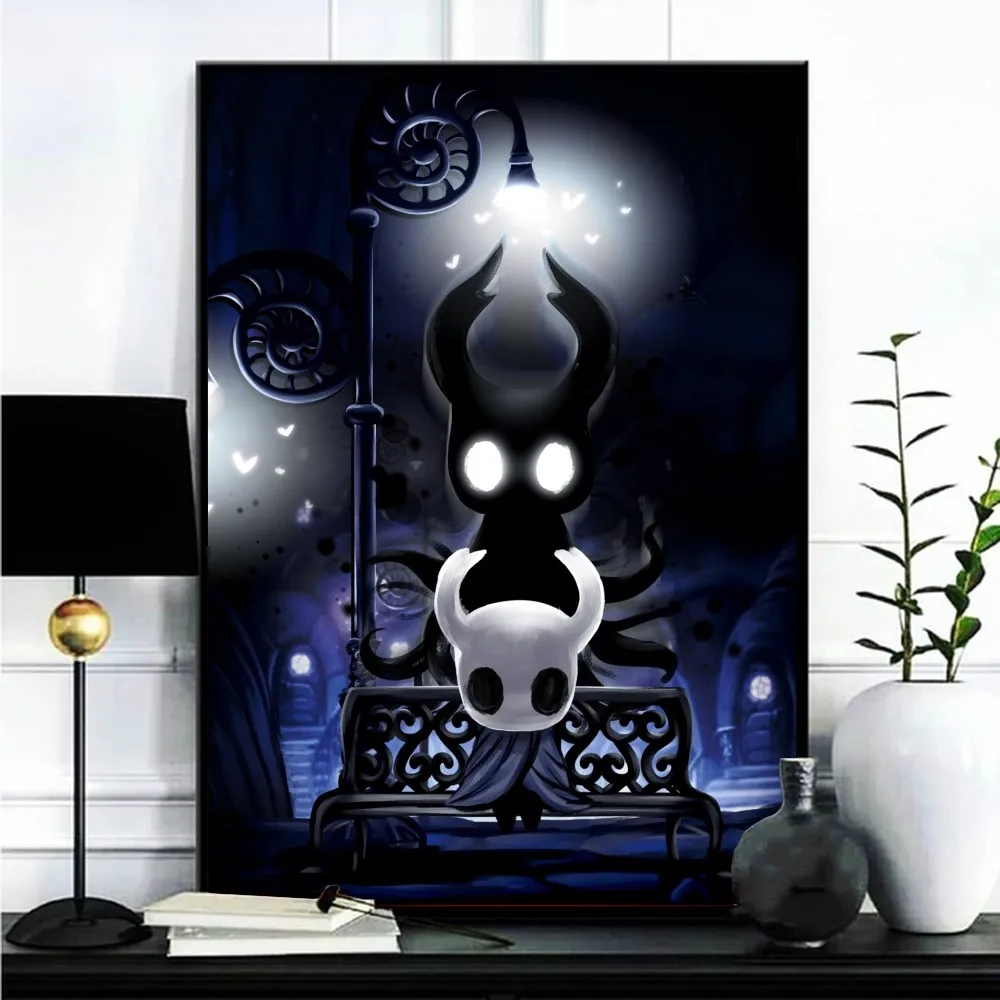 Hollow Knight Poster Gallery Prints Self Adhesive  Home Decor Decoration Wall Decals Living Room Sticker