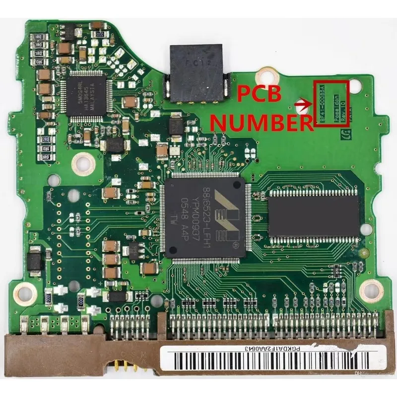 SA Desktop hard disk circuit board number  BF41-00085A Poseidon REV.10 hard drive repair data recovery SP2514N