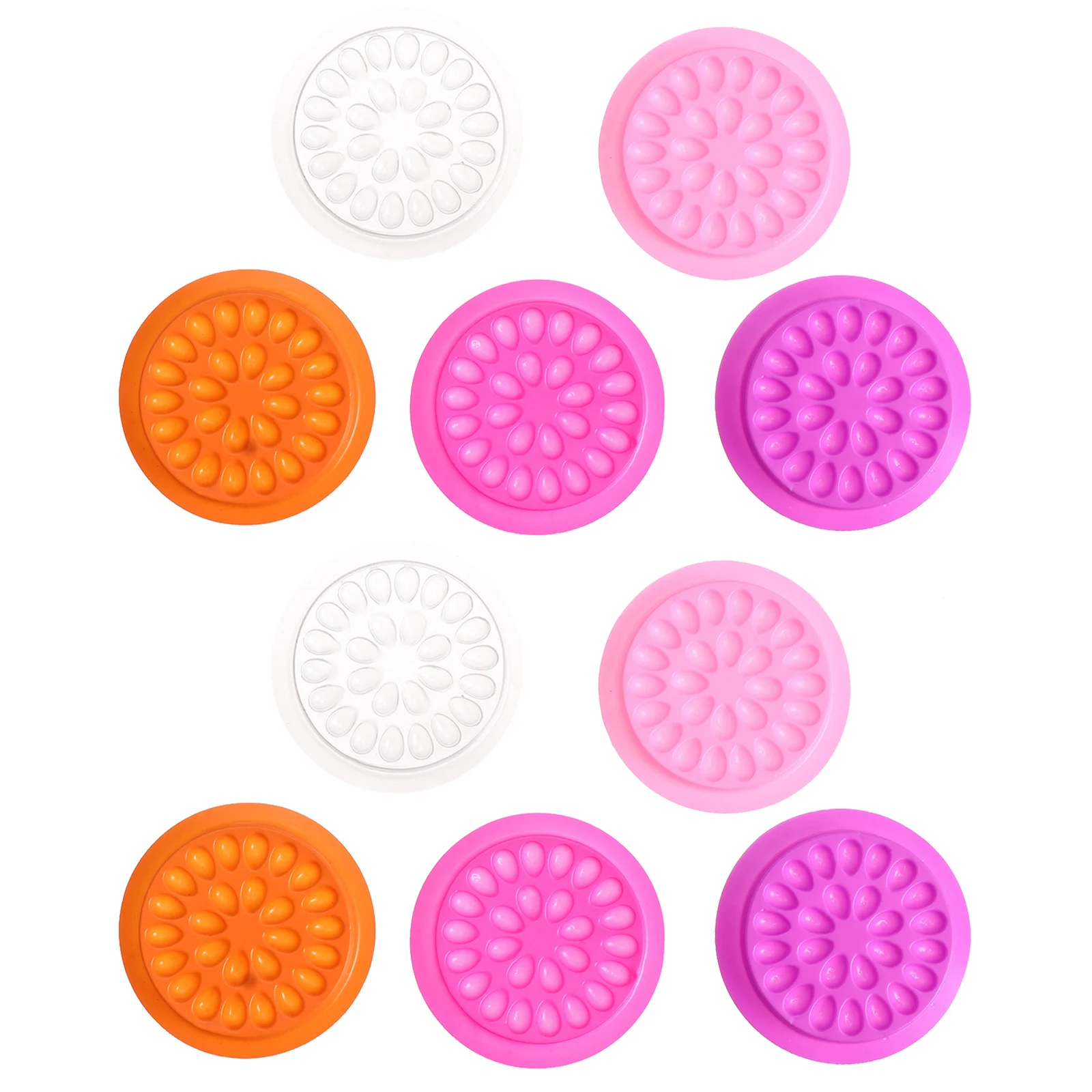 100개 꽃 모양 속눈썹 연장 글루 트레이 가볍고 안전한 일회용 속눈썹 홀더 살롱 화장품용 인조 속눈썹