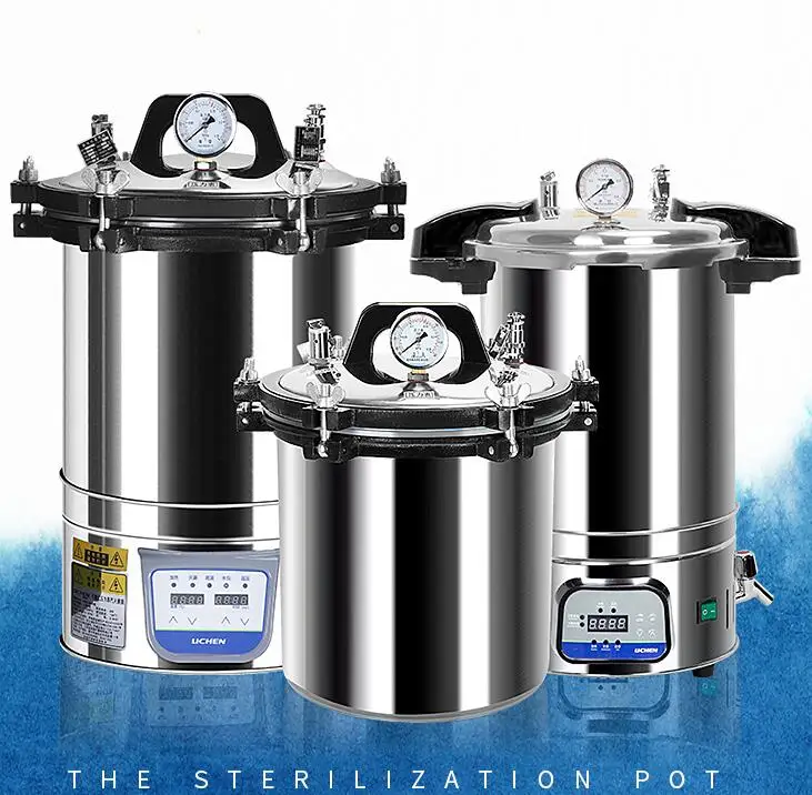 Automatic Pot Sterilization Autoclave 24L High Temperature Pressure Steam Sterilizer Pots Surgical Medical Tools