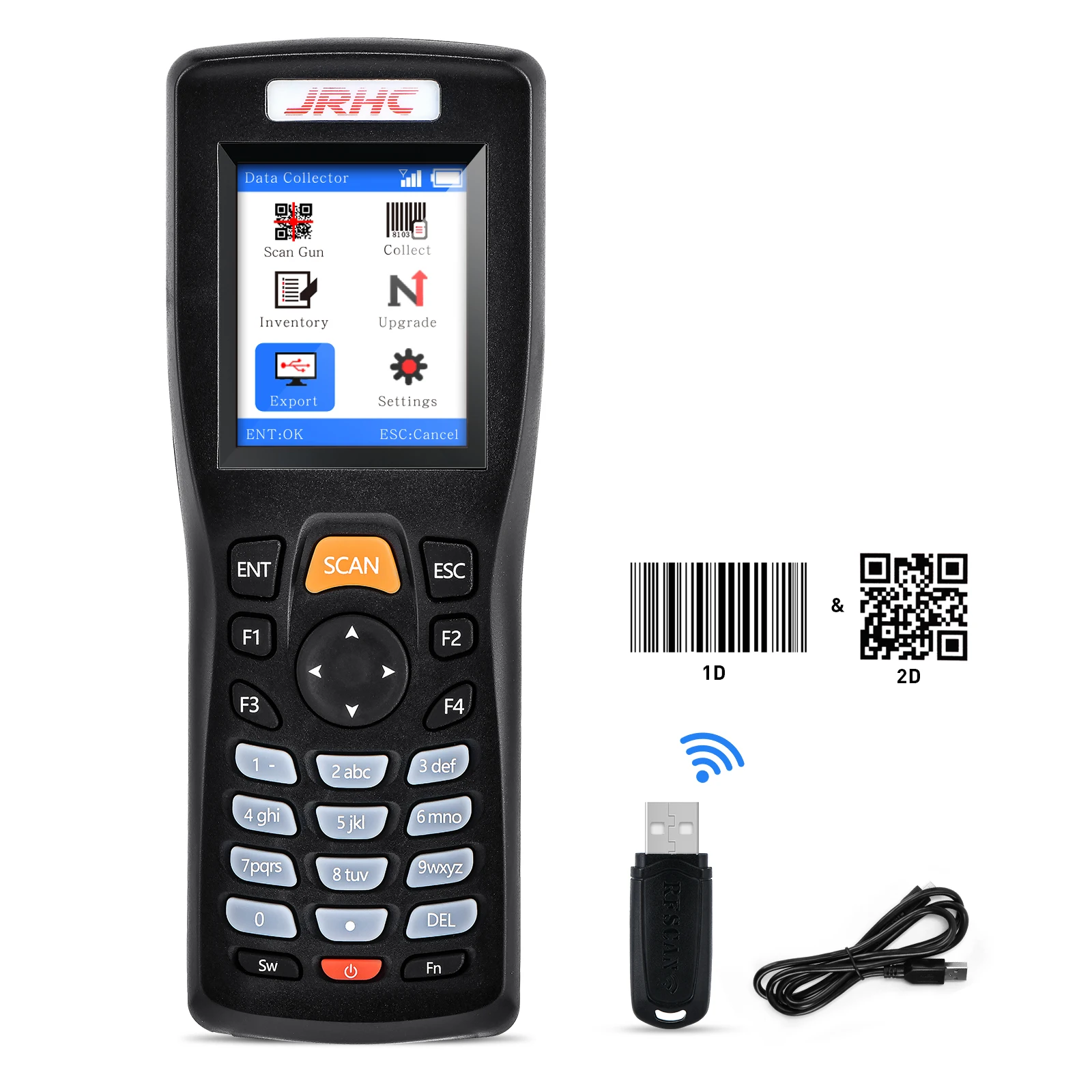 

Беспроводной сканер штрих-кодов S-8103 с усиленной конструкцией, терминал сбора данных, устройство для инвентаризации, сканер для управления складскими запасами