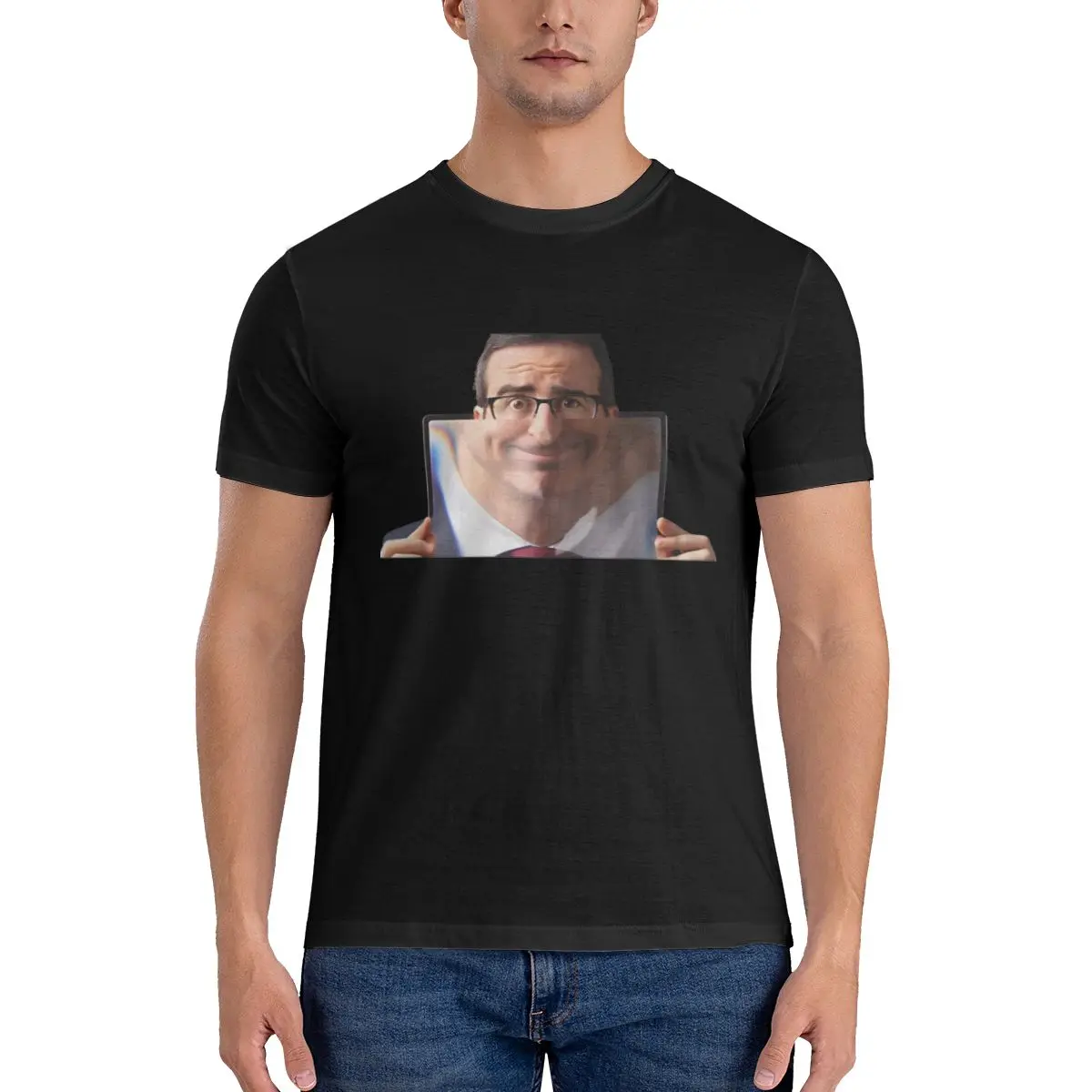 In Conversation John Oliver Men's T Shirt John Oliver Fashion Tee Shirt Short Sleeve Crewneck T-Shirt 100% Cotton Party Clothing