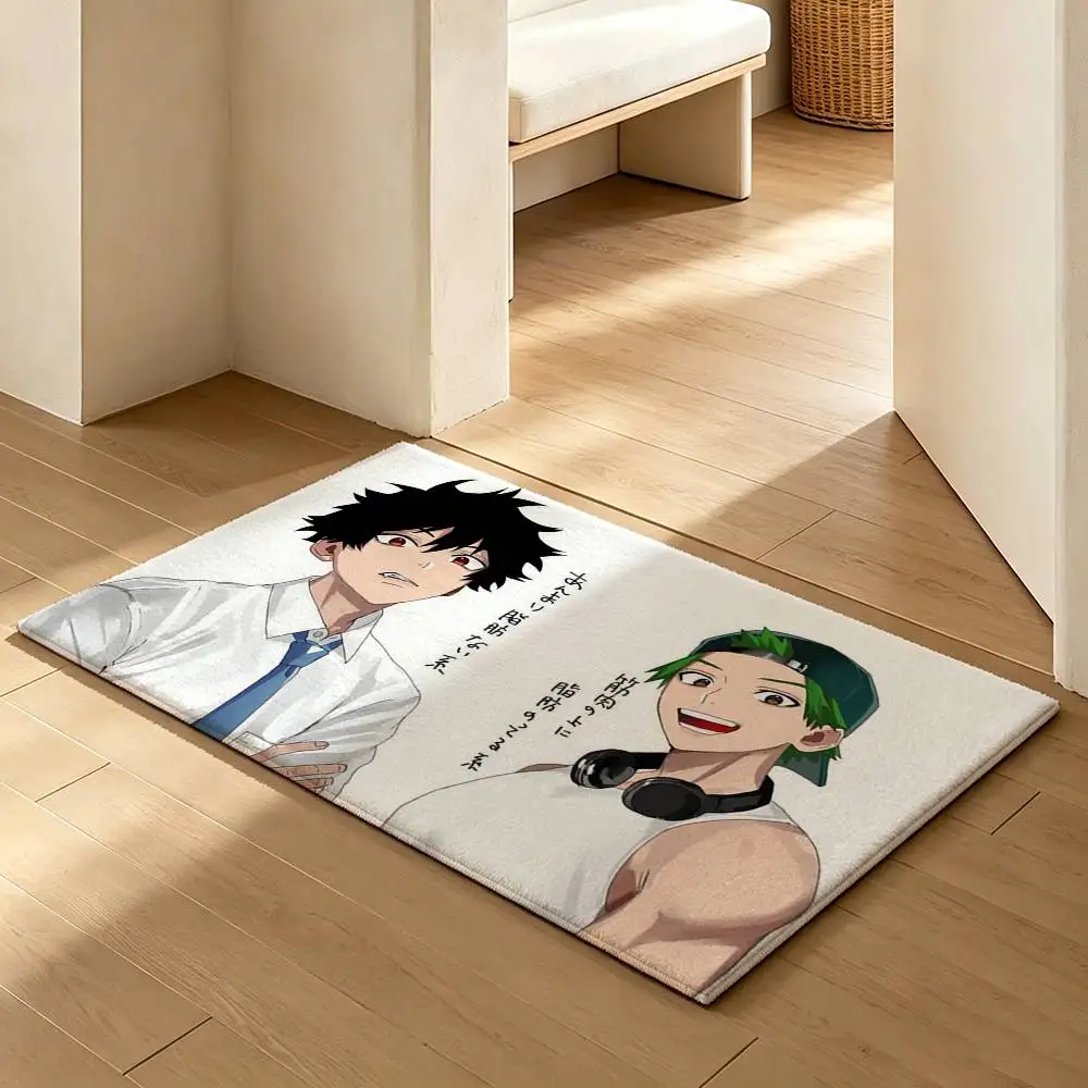COOL P-Phantom Busters Tamon and Kanzaki  Soft Absorbent Decorative Floor Mat for Bathroom Entryway Living Room