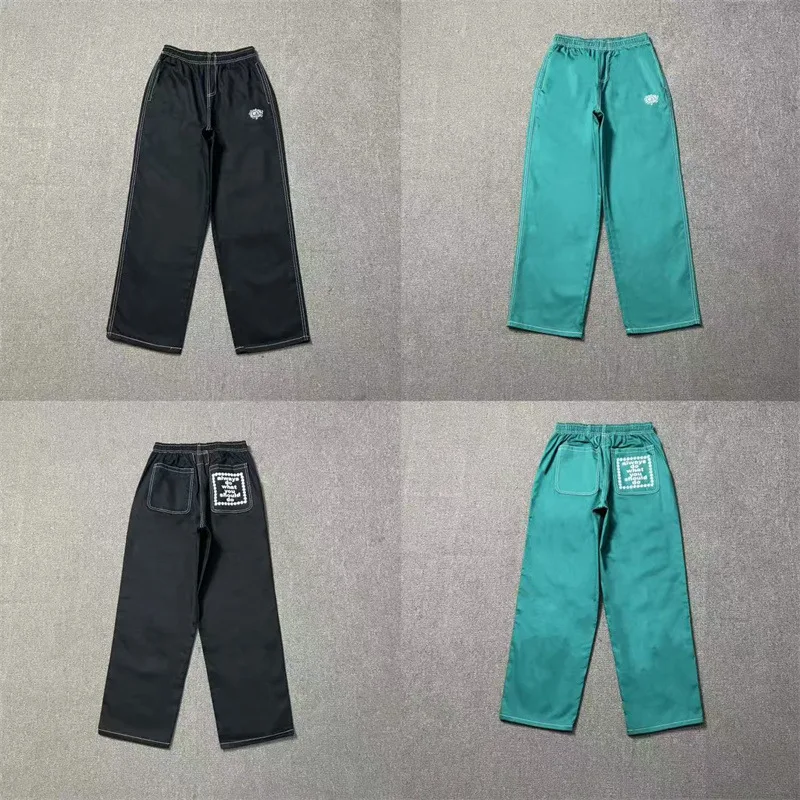 

ADWYSD American Street Hip Hop Loose Skate Pants Straight Leg Jeans Casual Straight Leg Trousers for Teenagers Summer Season