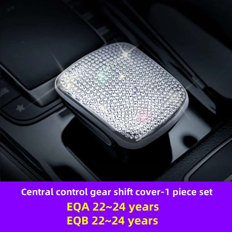 For Mercedes Benz 20~24 years EQA260 EQB350 Steering Wheel Air Conditioner Vent Ring Central Control Knob Diamond Decorate Trim