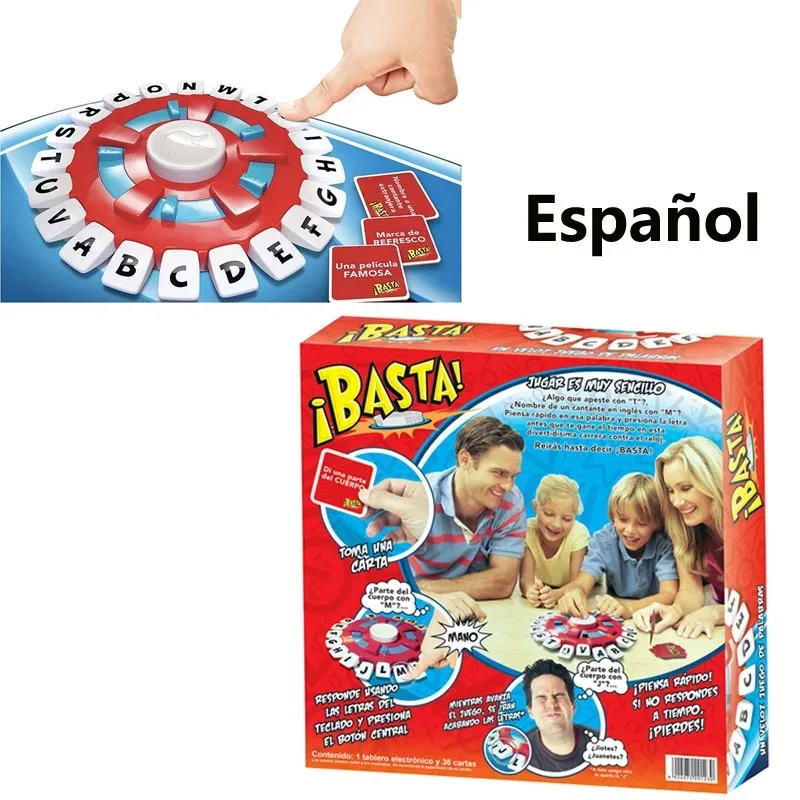 Spanish basta board games, chundle game, board games, entertaining games for family, social games, funny family board games, adu