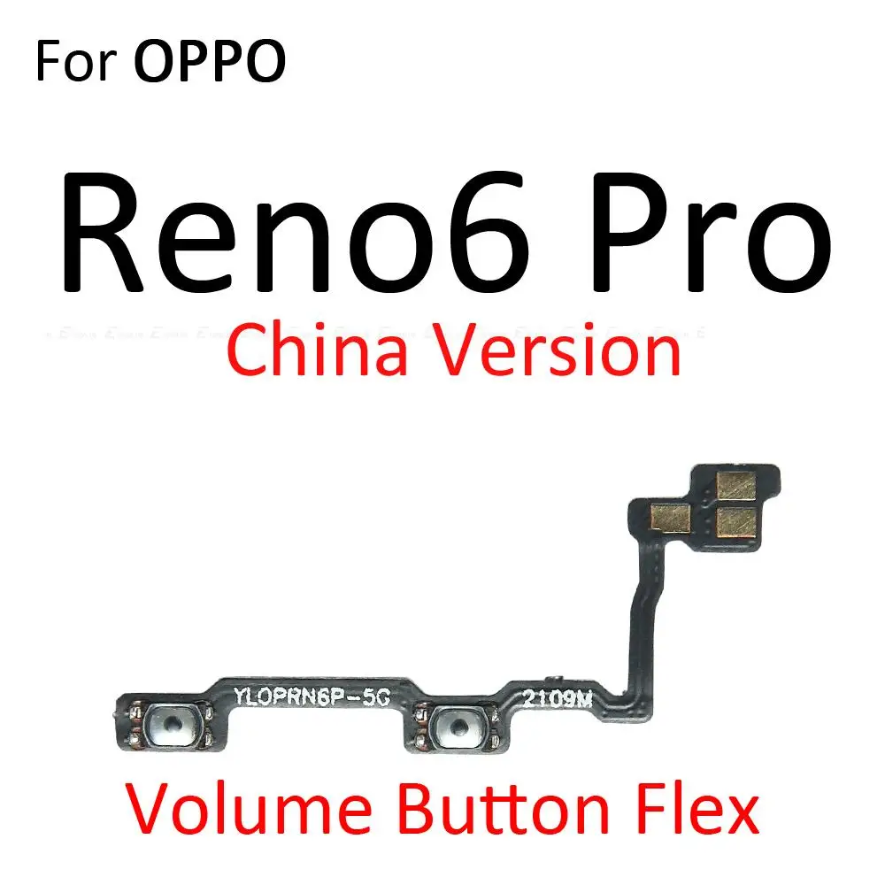 Power ON OFF Mute Switch Control Key Volume Button Flex Cable For OPPO Reno4 SE Z Reno5 4G Reno6 Pro 5G Replacement Parts