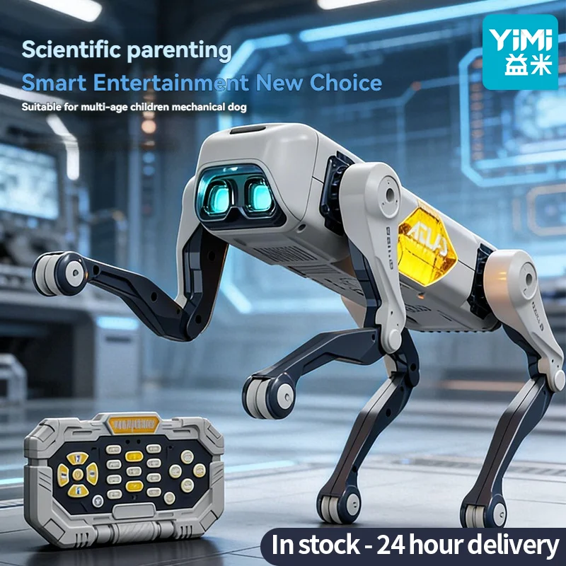 

YIMI AI Robot Dog RC Stunt Car Toys 2.4GHZ RC Car Gesture Sensing Remote Control car with Mecanum Wheels, LED Eyes