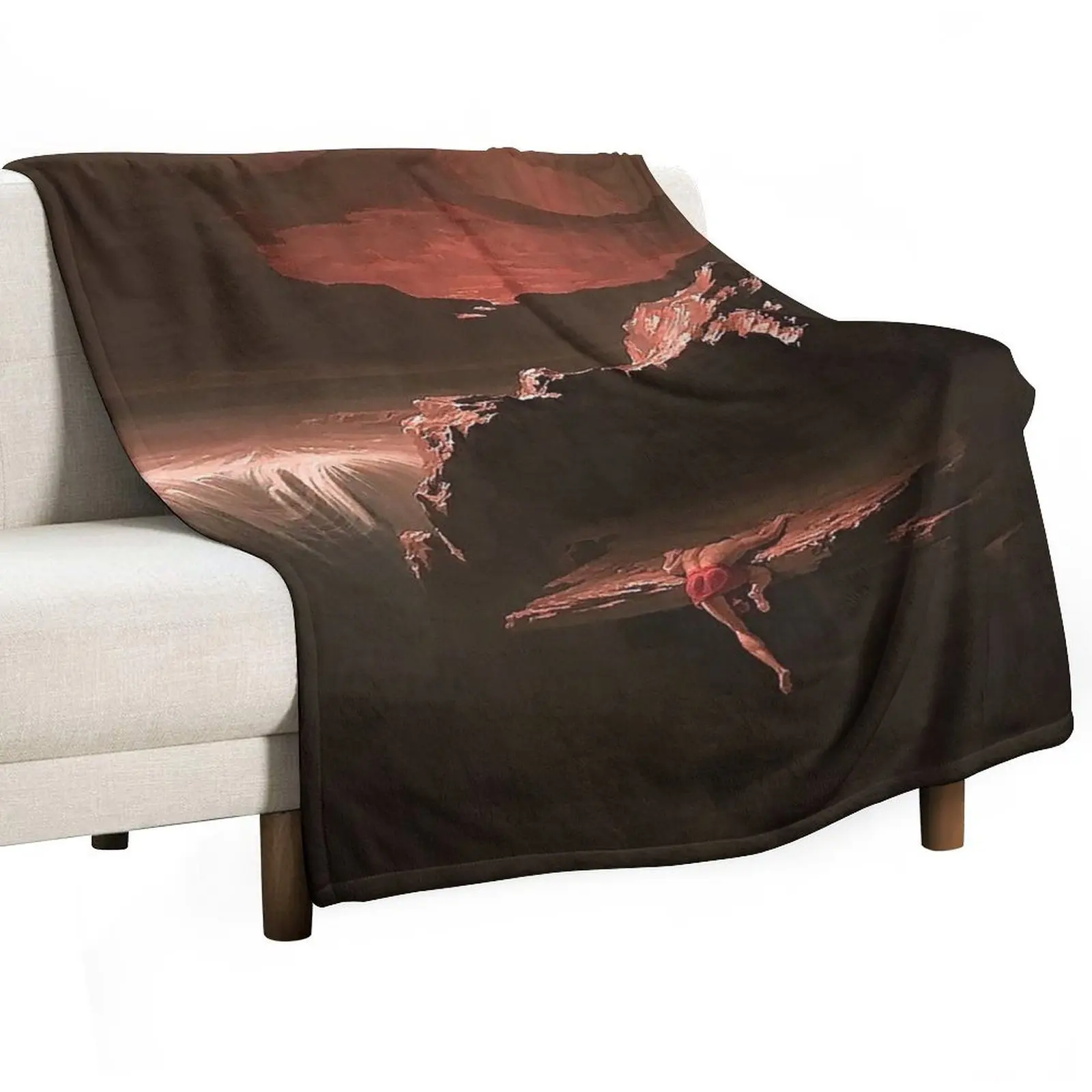 Sadak in Search of the Waters of Oblivion - John Martin - 1812 Throw Blanket Luxury Throw Blankets Sofas Of Decoration Blankets