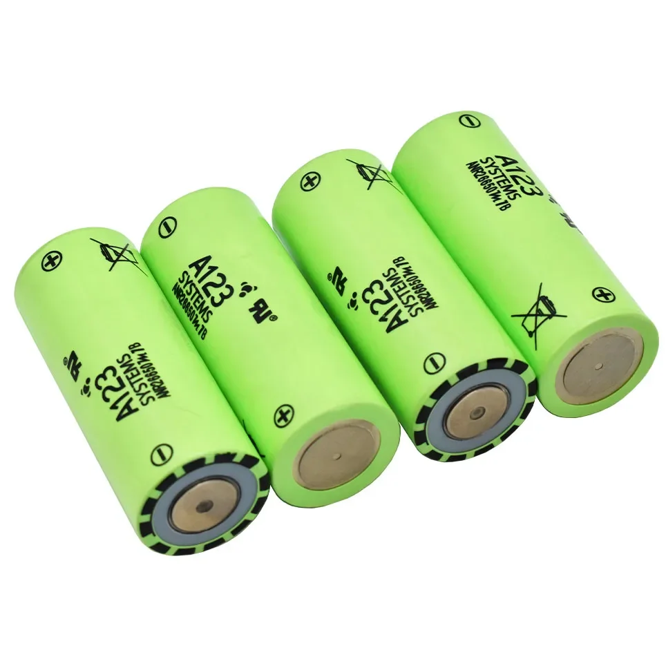 Newest A123 26650 Rechargeable Battery M1B 26650 2500mah 70a 3.7v Li-ion High Discharge