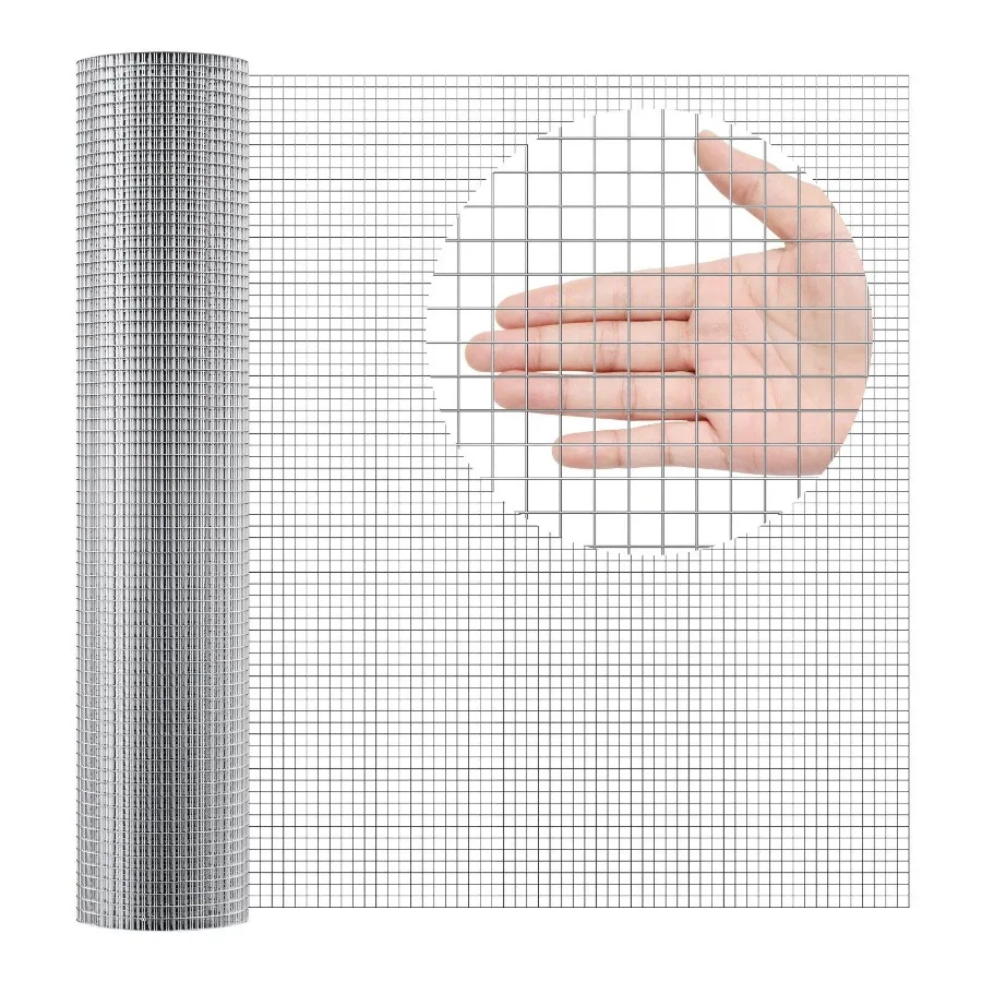 

Hardware Cloth 1 2 inch 36in x 50 ft 19 Gauge Hot Dipped Galvanized Wire Mesh Roll Chicken Wire Fencing Wire Mesh for Rabbit C