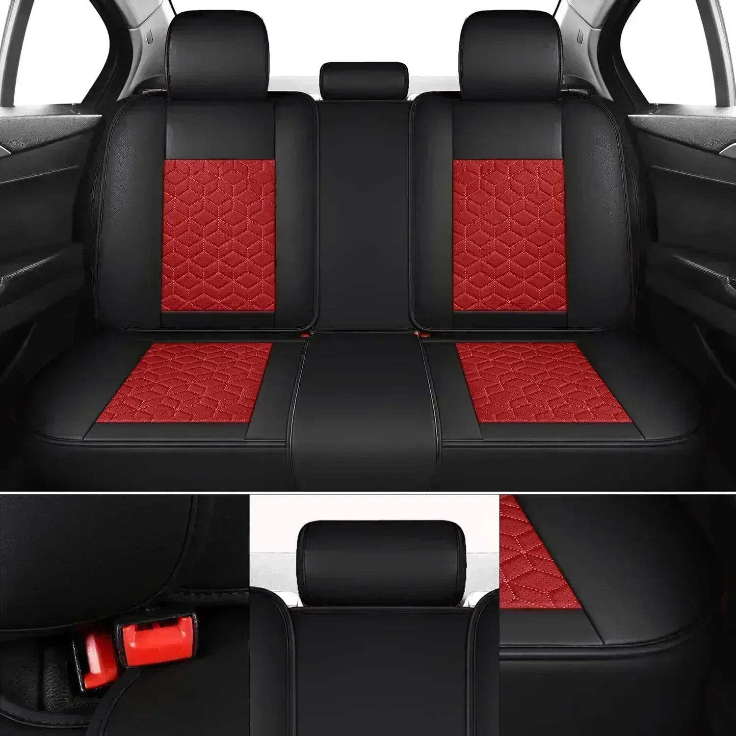 يغطي مقاعد السيارة مخصص صالح فورد F150 F250 F350 F450 سوبر طاقم/طاقم الكابينة بيك اب الشاحنات ، مانعة للتسرب بذلة مقاعد يغطي حماة